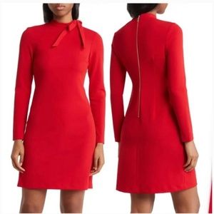 NWT Calvin Klein Red Bow Dress